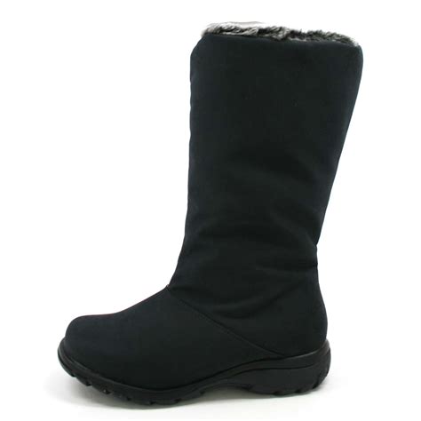 Toe Warmers Women's Janet Faux-Fur Boots Black - $129.99 : Slim and Skinny Calf Boots | Narrow ...