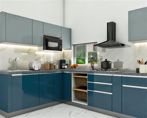 Modern Modular Blue Kitchen Ideas