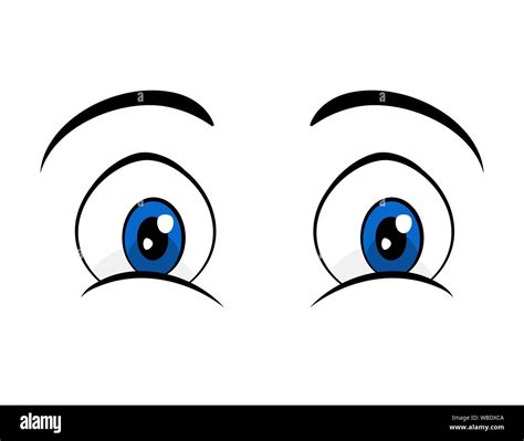 blue eyes comic cartoon design isolated on white background Stock Vector Image & Art - Alamy