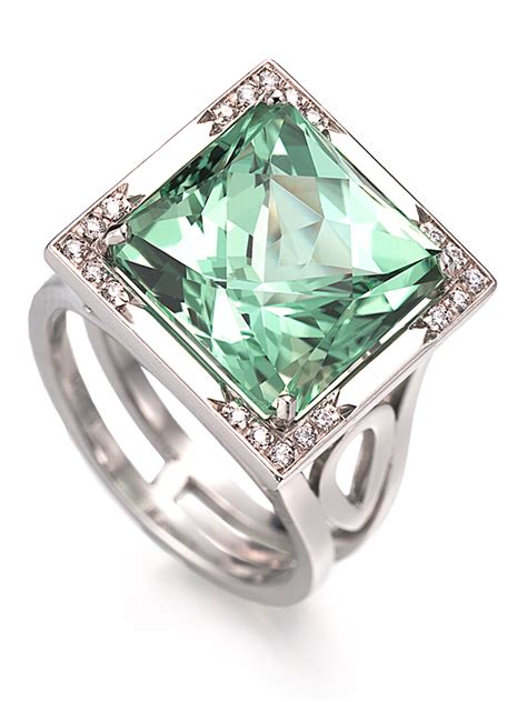 Mint Green Tourmaline Ring - Fine Jewelry by Tamsen Z