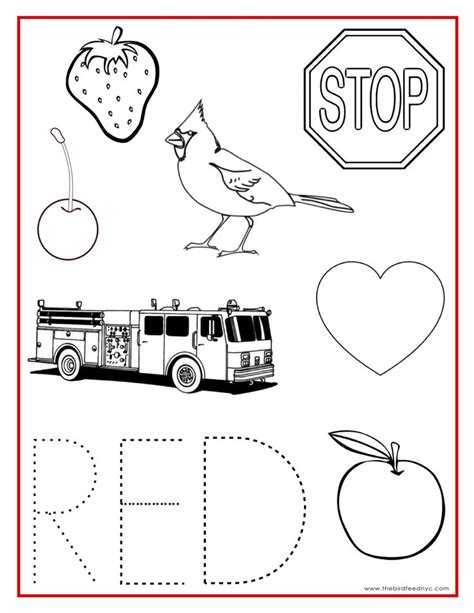 RED Color Activity Sheet | Teaching Preschool | Pinterest | Preschool ...