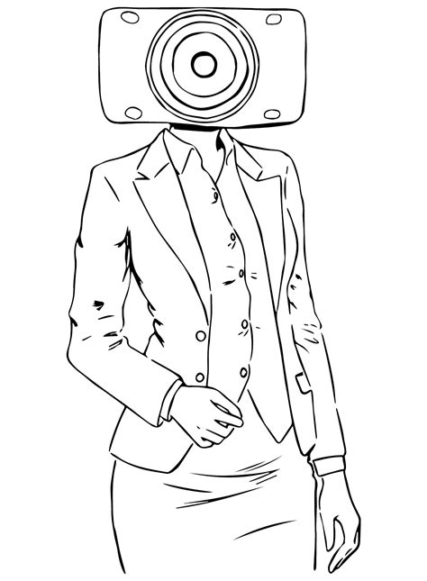 Free Speakerman Coloring Pages for Kids - Fun and Creative Designs