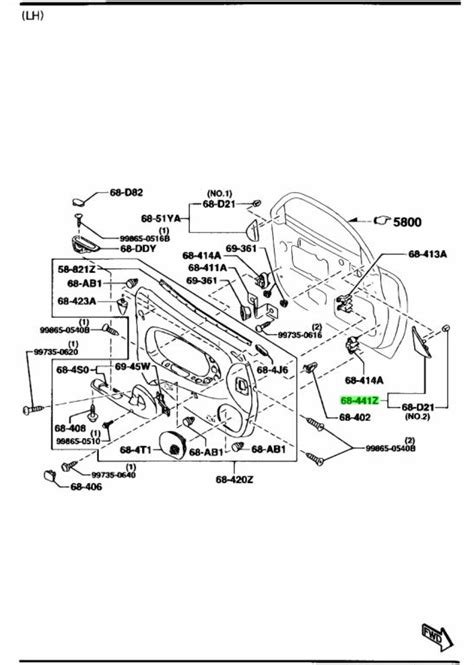 Mazda Interior Door Garnish LHS - RX7 FD3S – Auto Sport Imports