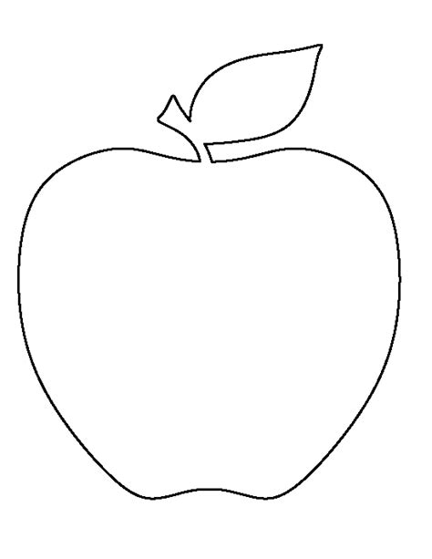 Printable Apple Shape