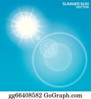 900+ Summer Sun Lens Flare Background Vector Clip Art | Royalty Free - GoGraph