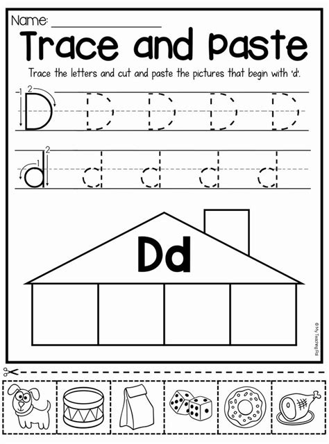 Letter D Worksheets Preschool Free Printables