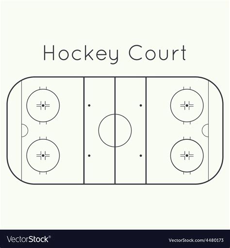 Ice hockey rink Royalty Free Vector Image - VectorStock