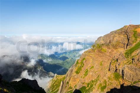 Mountains in clouds landscape | Stock image | Colourbox