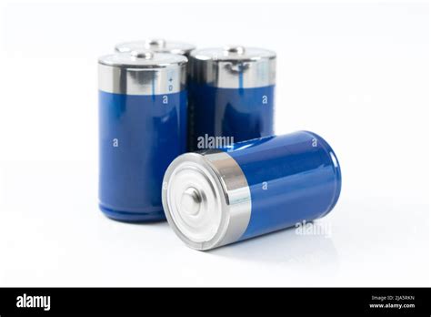 D size battery isolated on white background Stock Photo - Alamy