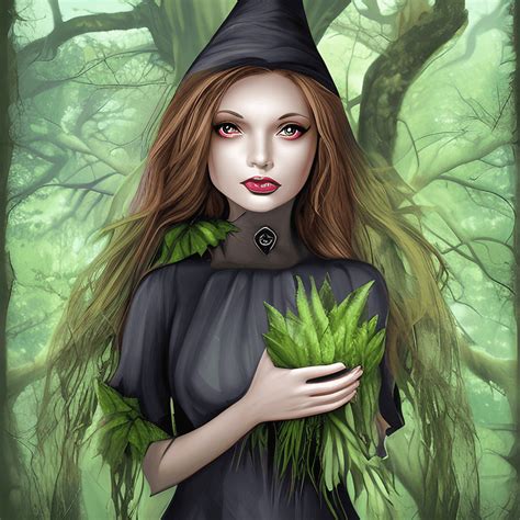 Nature Witch Graphic · Creative Fabrica