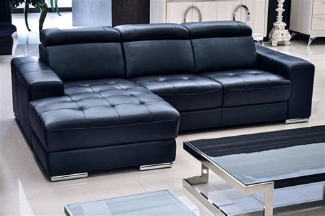 The 20 Best Collection of Blue Leather Sectional Sofas