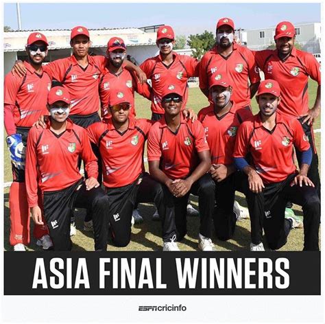 Historic moment for Singapore Cricket. After beating Nepal in the Asia ...