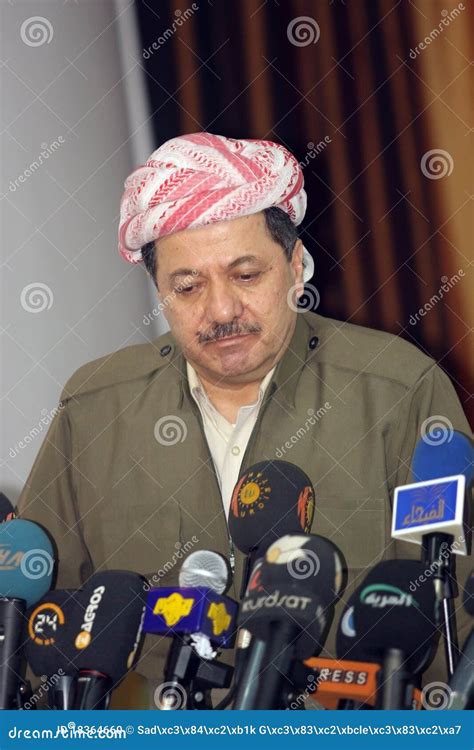 Massoud Barzani editorial image. Image of hawler, kurd - 18364660