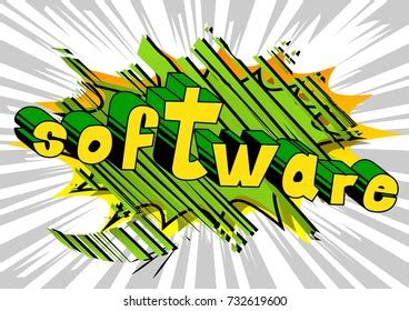 Software Comic Book Style Word On Stock Vector (Royalty Free) 732619600 | Shutterstock