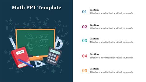 Math PowerPoint Template and Google Slides Presentation