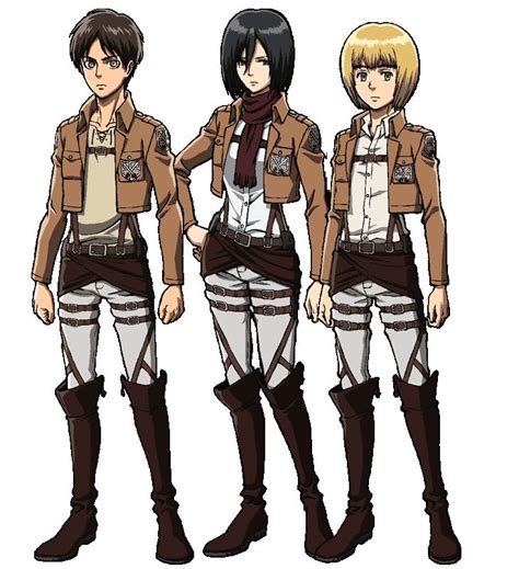 Eren , Mikasa et Armin | Personajes de anime, Cosplay levi, Snk cosplay