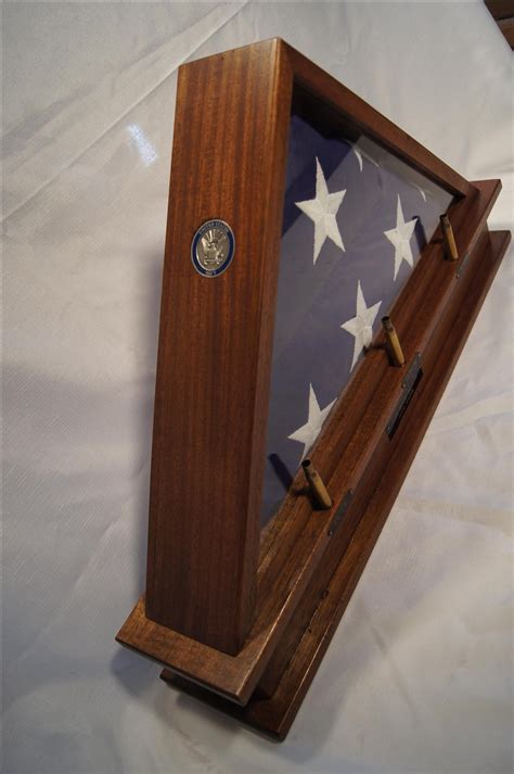 Hand Crafted Military Flag Case by Red Dog Woodworks | CustomMade.com