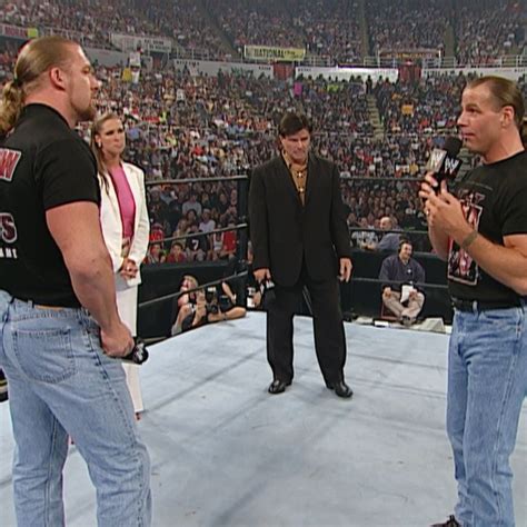 Triple H and Shawn Michaels at Vengeance 2002! | Triple H, Shawn Michaels, WWE Monday Night RAW ...