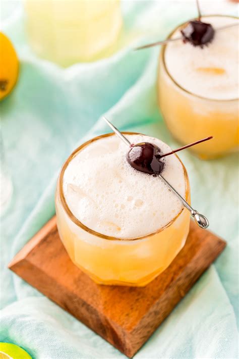 Bourbon Whiskey Sour Cocktail Recipe - Sugar and Soul