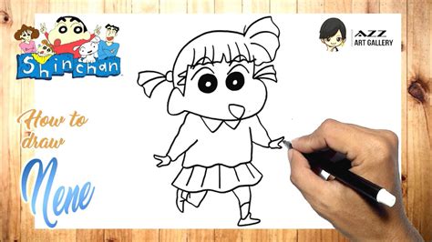 How to draw Nene step by step │Crayon Shinchan - YouTube