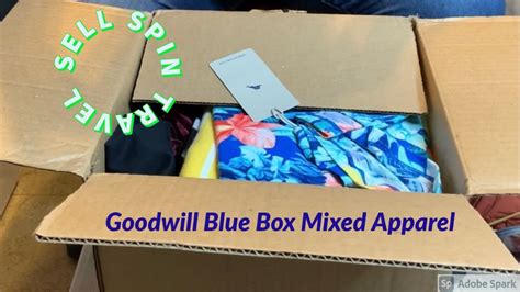 Goodwill Blue Box Unboxing Mixed Apparel 12 items for $30 Mens and ...