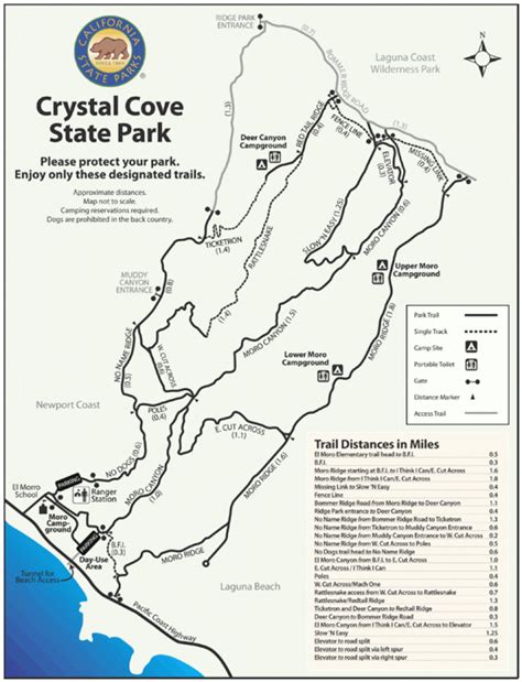 Crystal Cove State Park Map - Printable Map