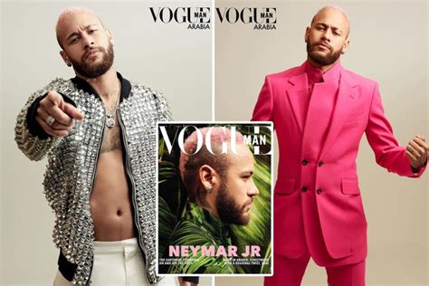 Neymar UNVEILS New Pink Hair Look On Front Cover Of Vogue