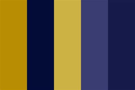 Gold And Navy Skies Color Palette