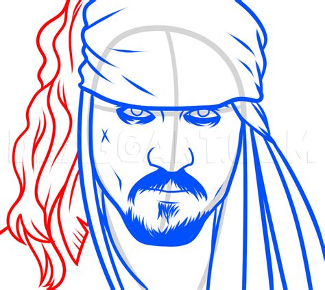 How To Draw Jack Sparrow Easy by Dawn | dragoart.com | Jack sparrow ...