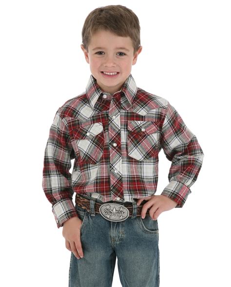 Wrangler® Boys' Western Flannel Shirt Assorted - Fort Brands