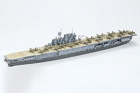 USS Hornet Aircraft Carrier Waterline Plastic Model Military Ship Kit 1/700 Scale #77510 by ...