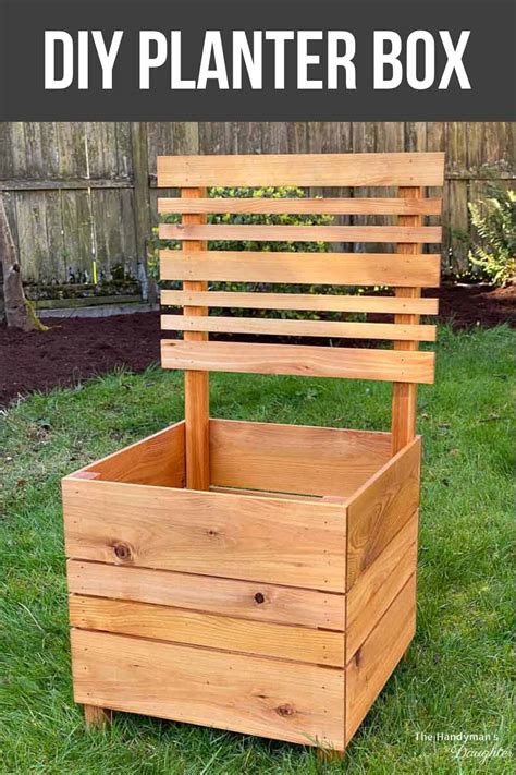 DIY Planter Box with Trellis - The Handyman's Daughter