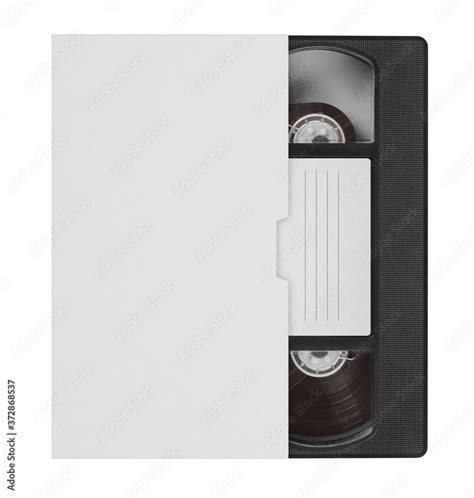 Blank VHS video tape mockup. Analog movie cassette box with copy space Stock Photo | Adobe Stock