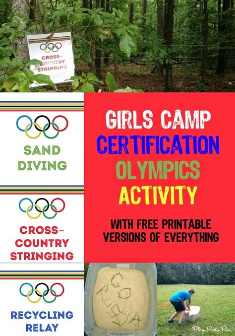 Girls Camp Certification Ideas: Certification Olympics | Girls camp ...