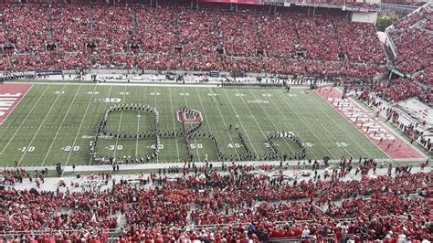 Ohio State Marching Band performs 'Script Ohio' before Penn State game ...