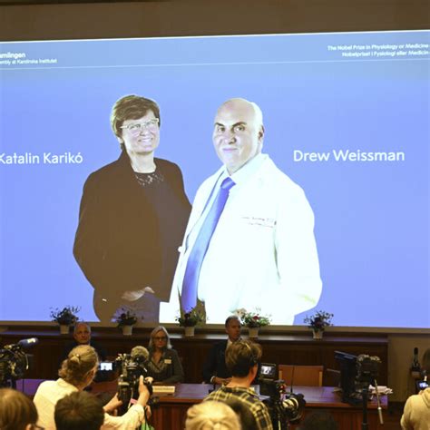 2023 Nobel Prize in Medicine goes to Karikó and Weissman