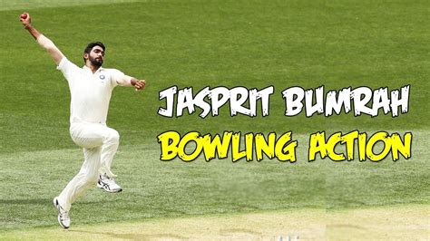 jasprit bumrah cricket bowling action in slow motion - YouTube