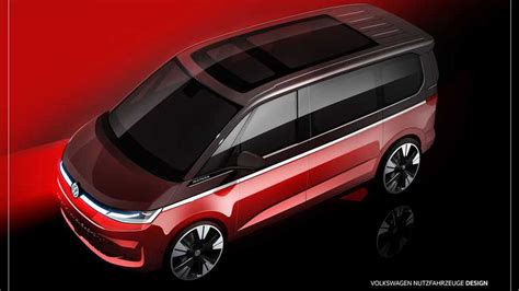 2022 Volkswagen T7 Multivan eHybrid Teased With Pure Electric Mode