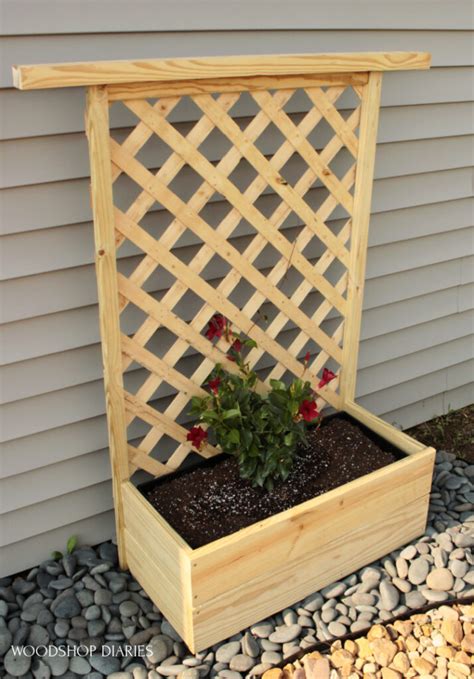 DIY Planter Box with Trellis--An Easy 4 Step Scrap Wood Project!