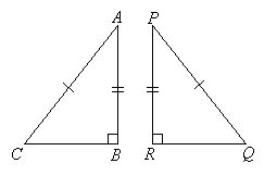 Congruent Triangles - Hypotenuse Leg Theorem (solutions, examples, videos)