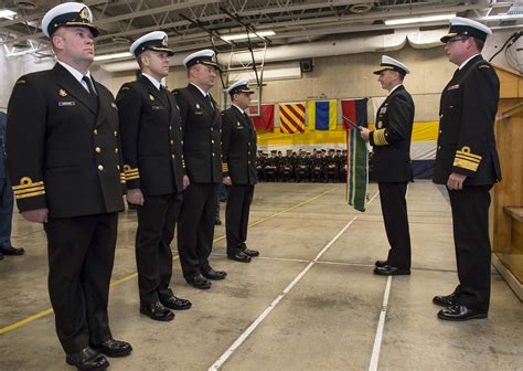 A U.S. Navy Meritorious Unit Commendation was presented to the ship by U.S. Chief of Naval ...