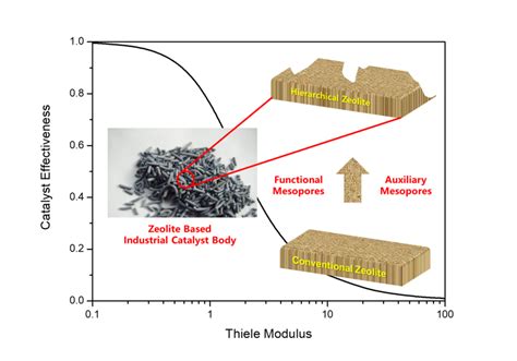 The review focuses on the diffusion and catalyst efficiency of zeolite ...