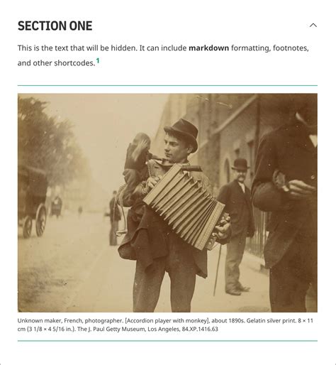 Accordion Sections | Quire