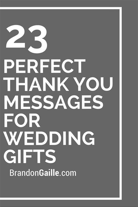 23 Perfect Thank You Messages for Wedding Gifts | Wedding, Gifts and Messages