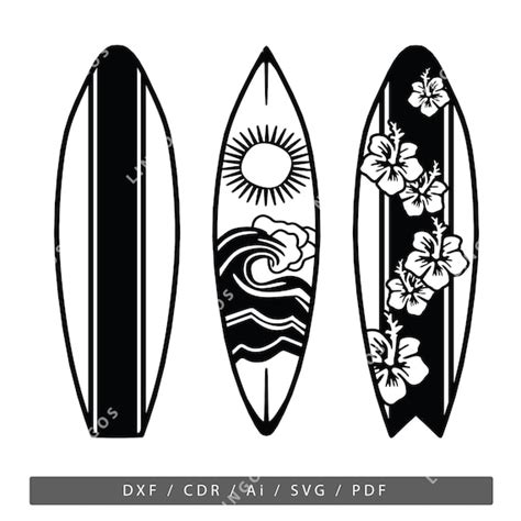 Surfboard Silhouette Vector