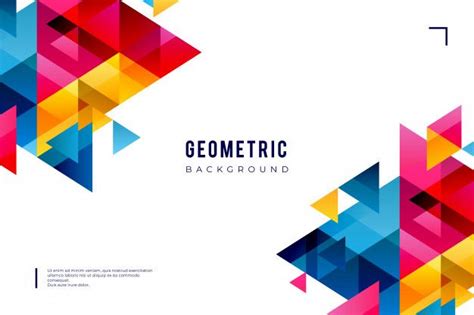 Download Geometric Background With Colorful Shapes for free | Geometric background, Graphic ...