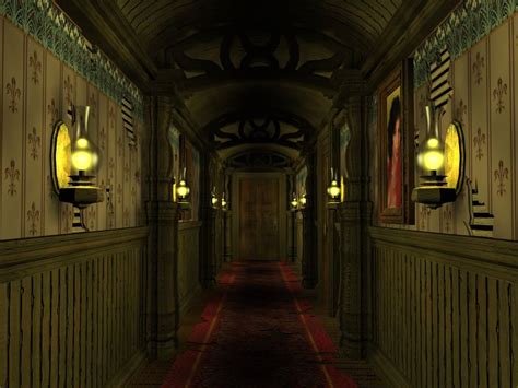 hallways creepy - Google Search | Gothic house, Halloween bedroom decor, Horror room