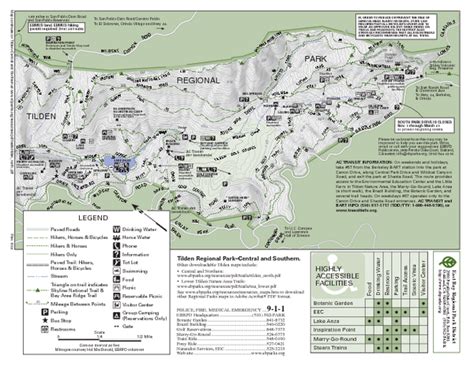 Tilden Regional Park Map - South - Tilden Regional Park • mappery