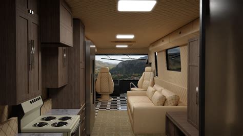 Motorhome Bus RV Bus With Interior - 3D Model by Holy360