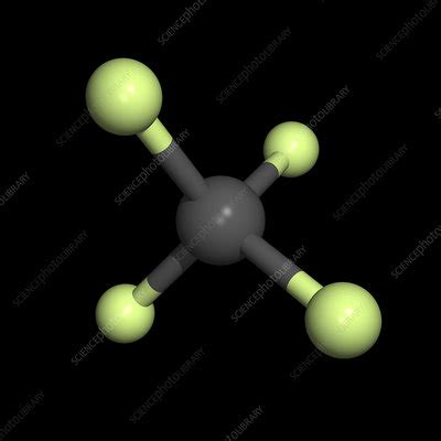 Tetrafluoromethane molecule - Stock Image - A654/0050 - Science Photo Library